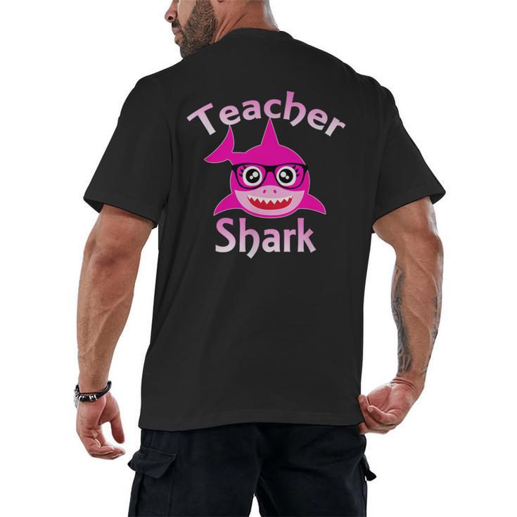 Teacher Shark Female Teacher Men's Back Print T-Shirt