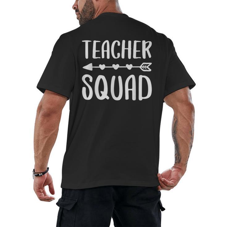 Teacher Squad Shirt Men Women Teacher Team Men's Back Print T-Shirt