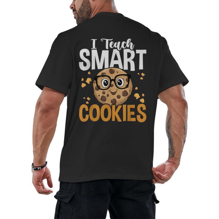 Teacher I Teach Smart Cookies Nerd Men's Back Print T-Shirt
