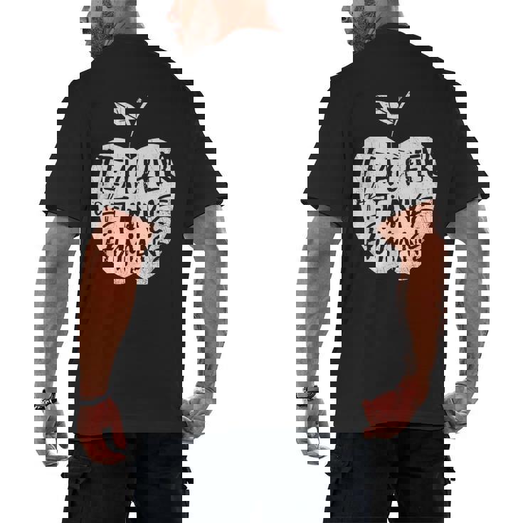 Teacher Of Tiny Humans Preschool Kindergarten Teacher Men&#x27;s Back Print T-Shirt