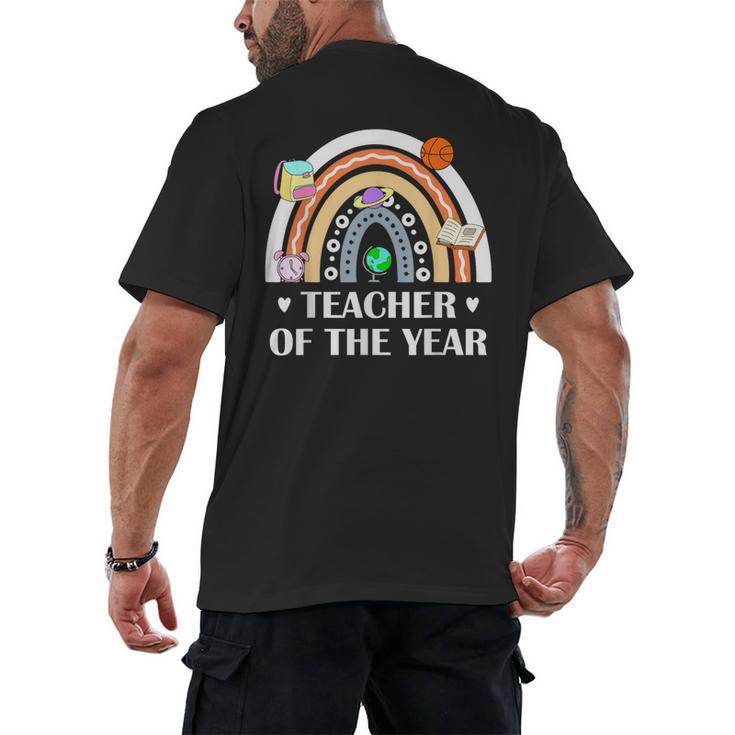Teacher Of The Year Best Teacher Ever Men Women Men's Back Print T-Shirt