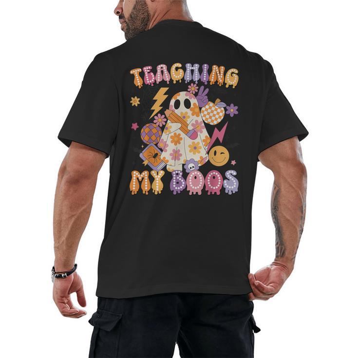 Teaching My Boos Ghost Halloween Costumes Teacher Men Women Men's Back Print T-Shirt