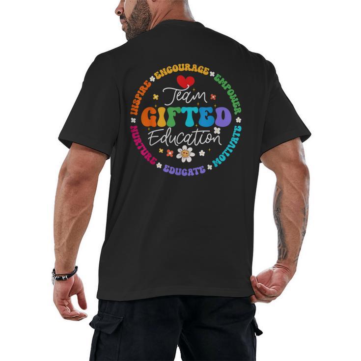 Team Ed Education Teacher Appreciation Back To School Men's Back Print T-Shirt