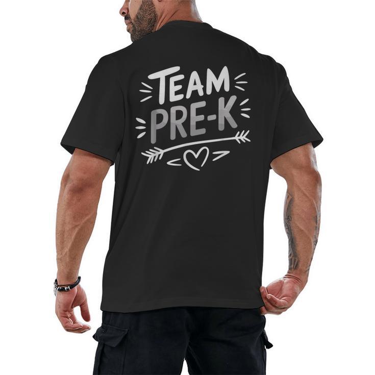 Team Pre K T Shirt Fun For Kids And Teachers Men's Back Print T-Shirt