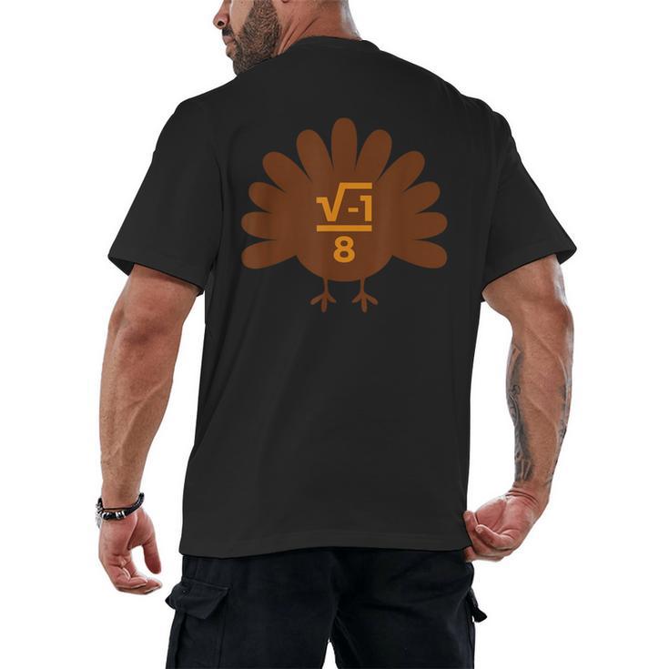 Thanksgiving Math Teacher Math Symbol Men Women Girls Kids Men's Back Print T-Shirt