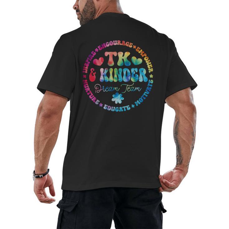 TK & Kinder Dream Team Transitional Kindergarten Teacher Men's Back Print T-Shirt, trending gift TK & Kinder Dream Team Transitional Kindergarten Teacher Men's Back Print T-Shirt, trending gift