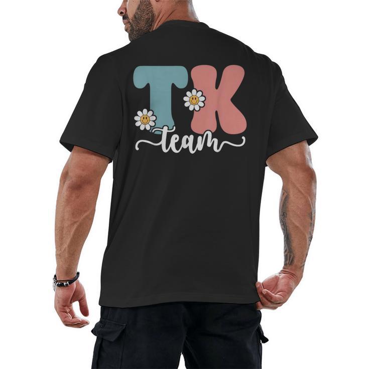 TK Team Back To School Teachers Students Team TK Men's Back Print T-Shirt
