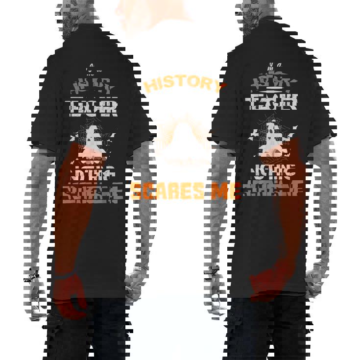 History Teacher School Shirt Halloween Educator Men Women Kids Men&#x27;s Back Print T-Shirt
