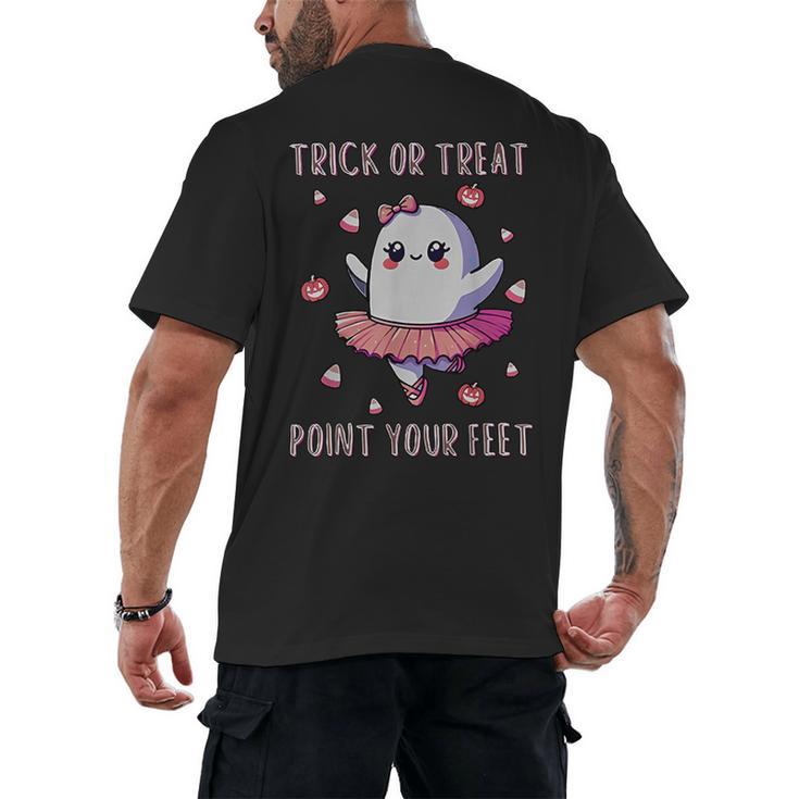 Trick Or Treat Point Your Feet Halloween Ghost Dance Teacher Men's Back Print T-Shirt, trending gift Trick Or Treat Point Your Feet Halloween Ghost Dance Teacher Men's Back Print T-Shirt, trending gift