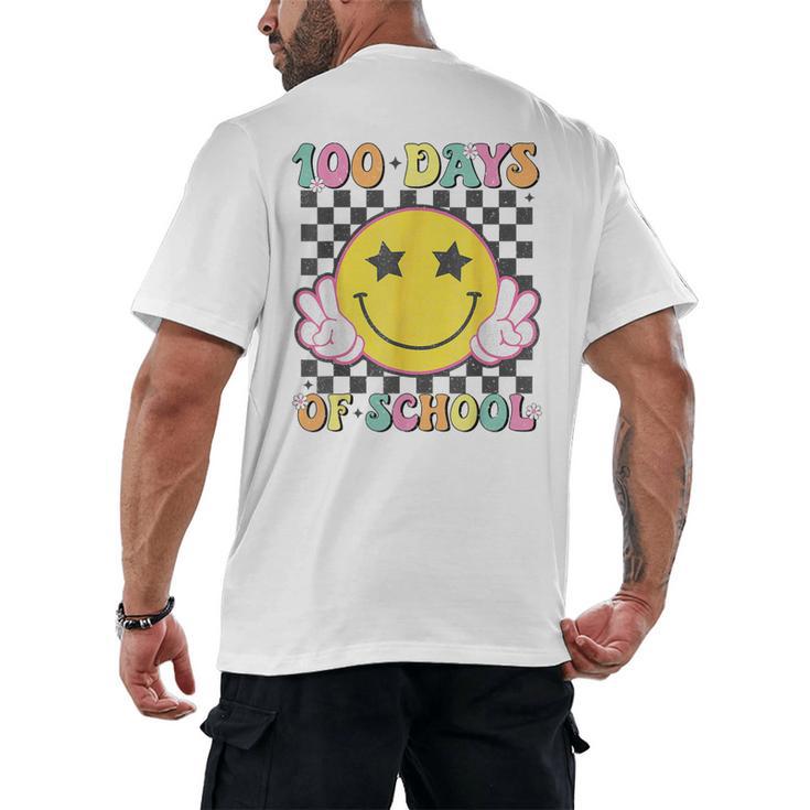 100th Day Of School Teacher Kids 100 Days Of School Men's Back Print T-Shirt