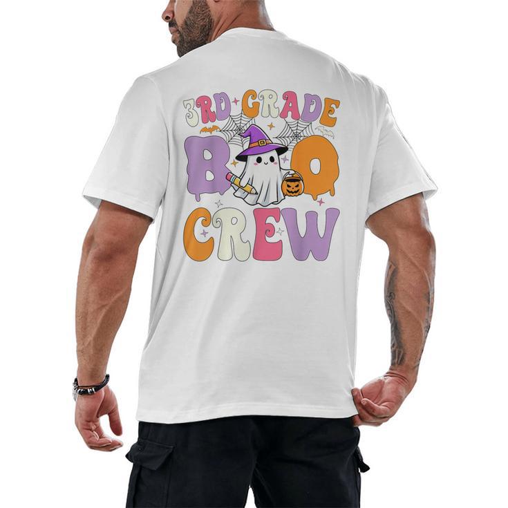 3rd Grade Boo Crew Spooky Third Grade Halloween Teacher Men's Back Print T-Shirt