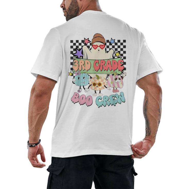 3rd Grade Boo Crew Third Grade Halloween Costume Teacher Kid Men's Back Print T-Shirt