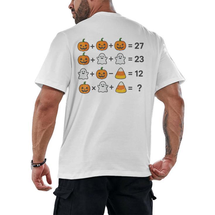 67 Order Operations Math Teacher Halloween Costume Math Fun Men's Back Print T-Shirt