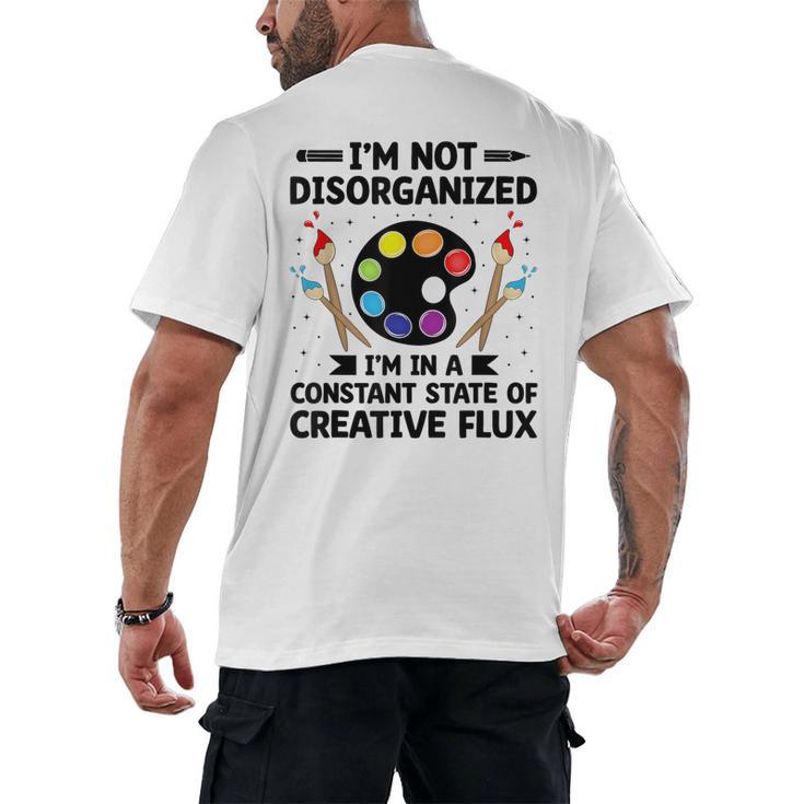 Art Teacher School Teacher Art Teachers School Men's Back Print T-Shirt