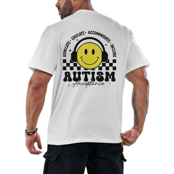 Autism Awareness Acceptance Special Education Teacher Kids Men's Back Print T-Shirt