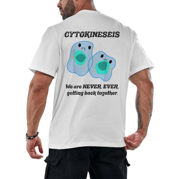 Biology T Shirts Science Biology Teacher Idea Men's Back Print T-Shirt
