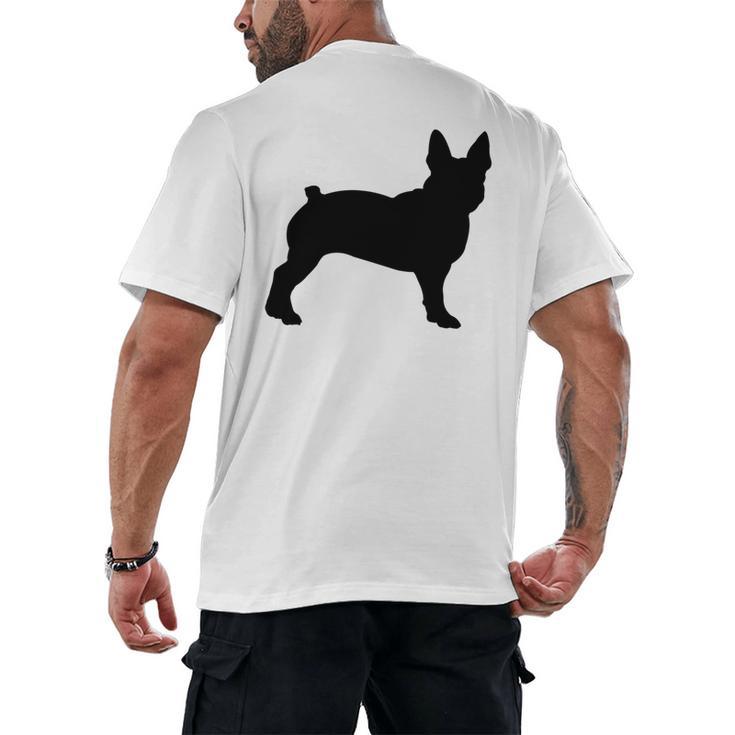 Boston Terrier Men's Back Print T-Shirt