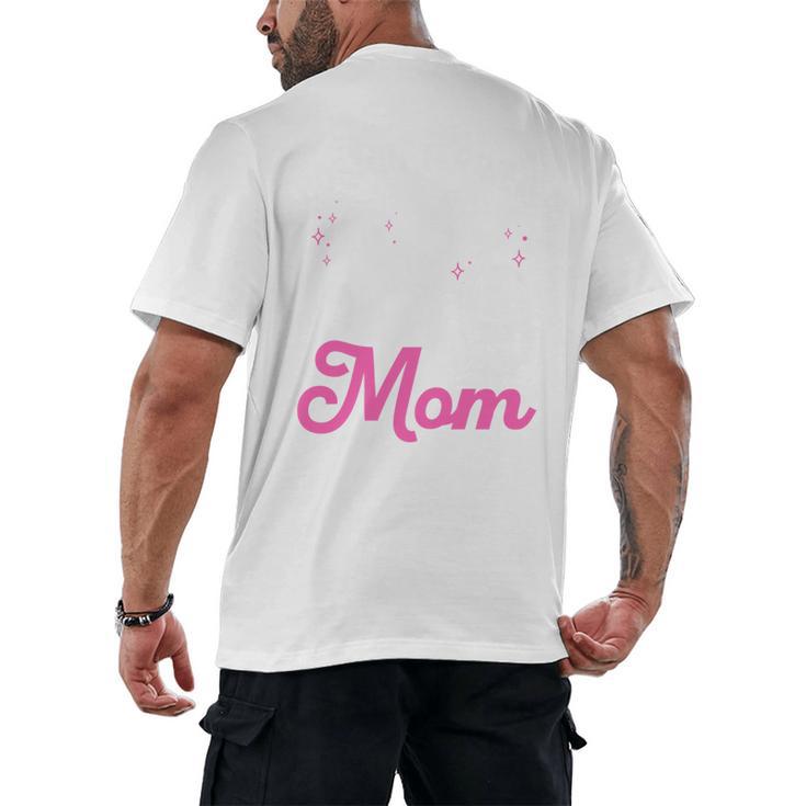 Boston Terrier Mom Men's Back Print T-Shirt