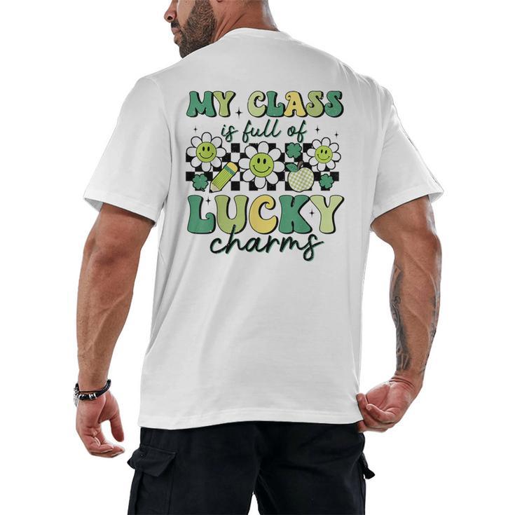 My Class Is Full Of Lucky Charms St Patricks Day Teacher Men's Back Print T-Shirt
