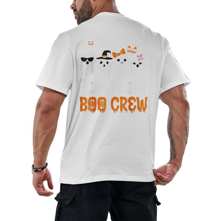 Cute Ghost Team Pre K Boo Crew Halloween Teacher Student Men's Back Print T-Shirt