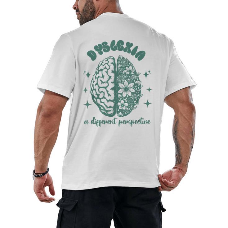 Dyslexia A Different Perspective Dyslexia Specialist Teacher Men's Back Print T-Shirt
