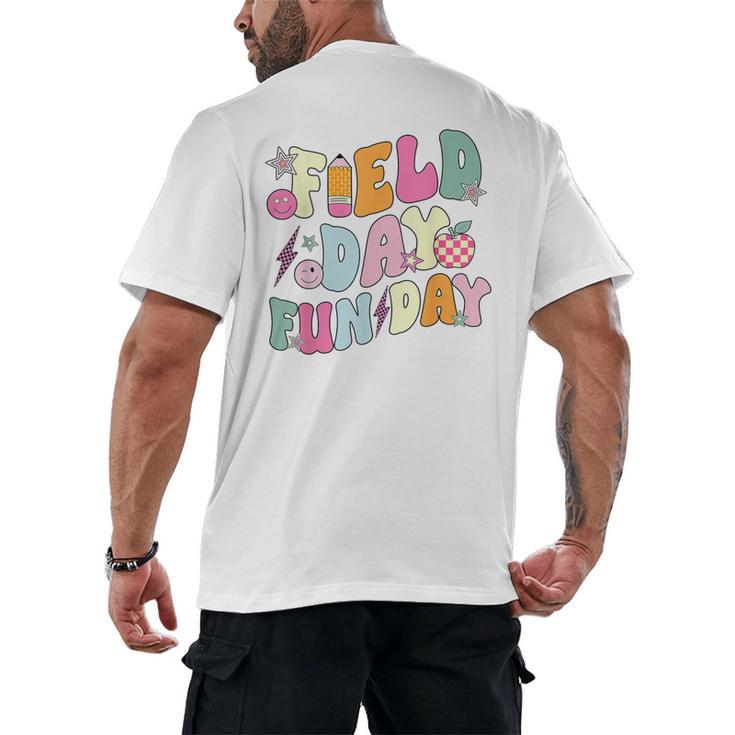 Field Day Fun Day Last Day Of School Teacher Student Men's Back Print T-Shirt