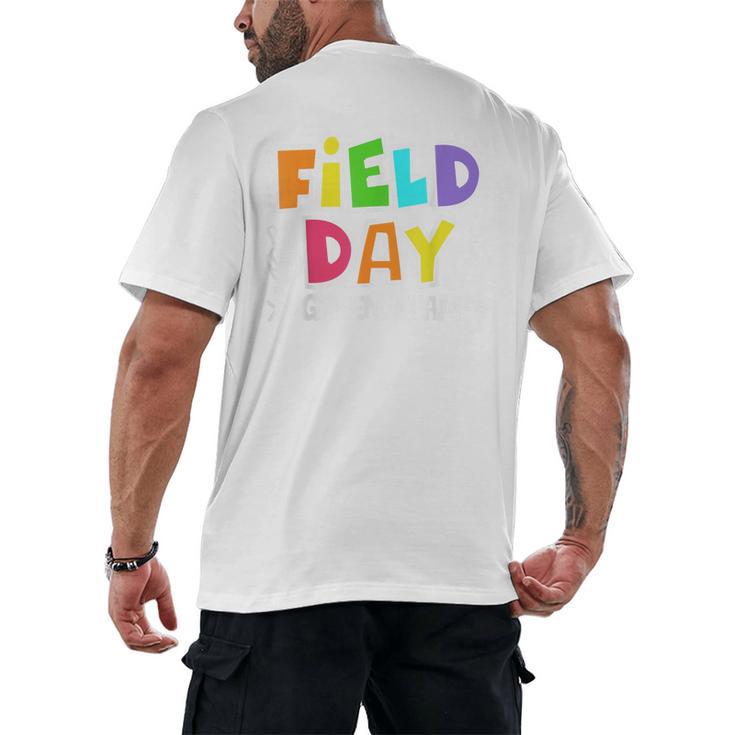 Field Day Green Team For Teacher Kids Field Day Games Men's Back Print T-Shirt