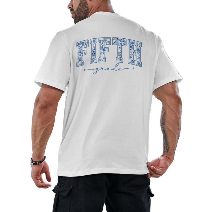 Fifth Grade Toile De Jouy Back To School Teachers Kids Men's Back Print T-Shirt, trending gift Fifth Grade Toile De Jouy Back To School Teachers Kids Men's Back Print T-Shirt, trending gift