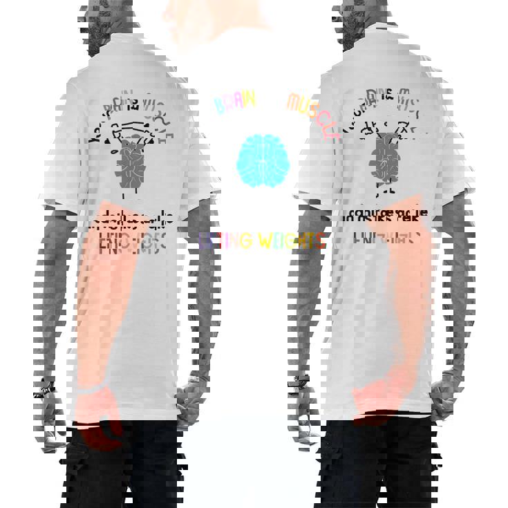 Growth Mindset Tee Teacher Quotes Men Women Kids Men&#x27;s Back Print T-Shirt