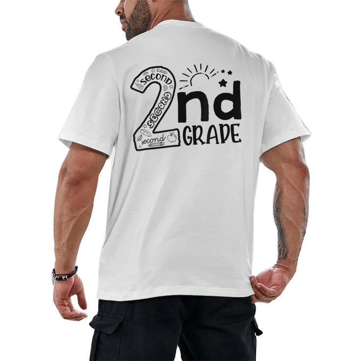 Hello On To 2nd Grade Teachers Boys And Team Secound Grade Men's Back Print T-Shirt