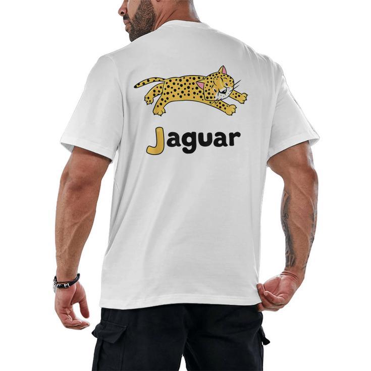 J Is For Jaguar ABC Alphabet T-Shirt For Teachers Students Men's Back Print T-Shirt, trending gift J Is For Jaguar ABC Alphabet T-Shirt For Teachers Students Men's Back Print T-Shirt, trending gift