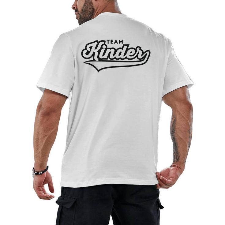 Kindergarten TEAM School Teacher Kinder Baseball-Style Shirt Men's Back Print T-Shirt, trending gift