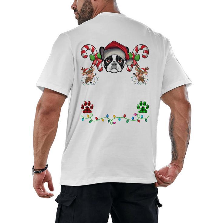 Most Likely Decorate Her Boston Terrier Dog Ugly Christmas Men's Back Print T-Shirt