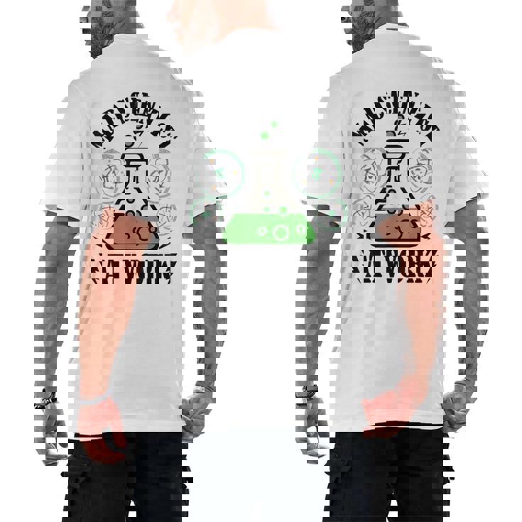 Mad Scientist Science Teacher Halloween Costume Teen Girls Men&#x27;s Back Print T-Shirt