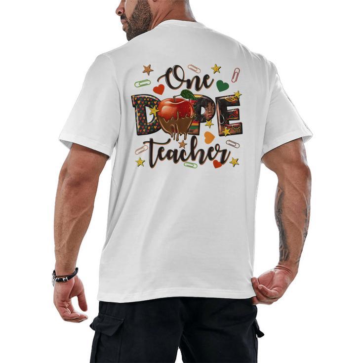 One Dope Teacher Men's Back Print T-Shirt
