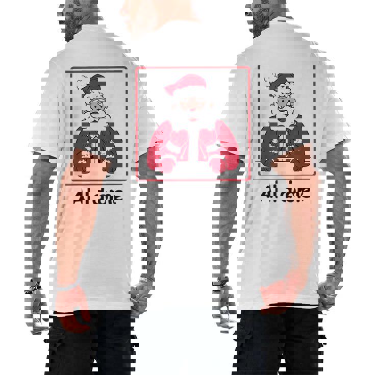 Retro All Done Christmas Special Ed Teacher Team Santa Women Men&#x27;s Back Print T-Shirt, trending gift