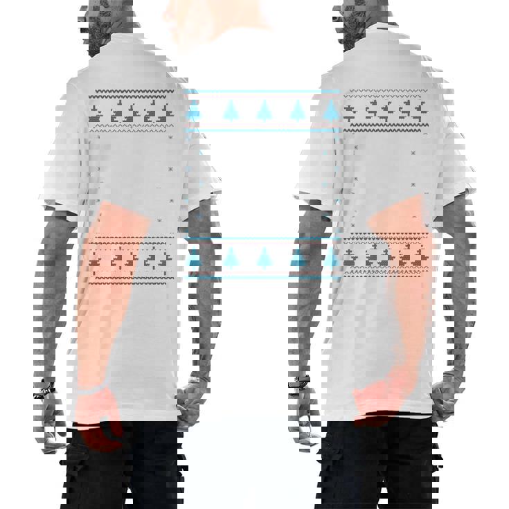 Santas Favorite Band Teacher Christmas Men&#x27;s Back Print T-Shirt