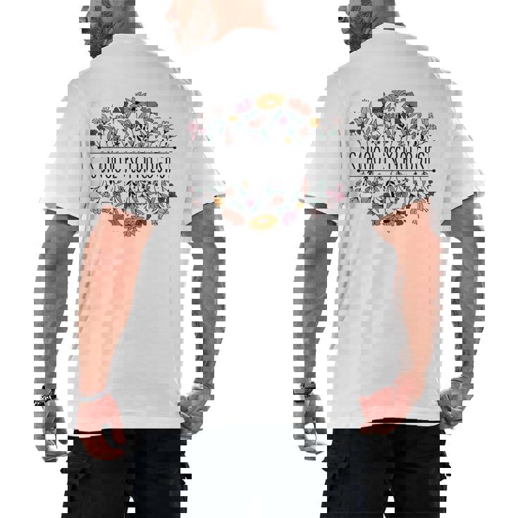 School Psychologist Psychology Teacher Appreciation Men&#x27;s Back Print T-Shirt