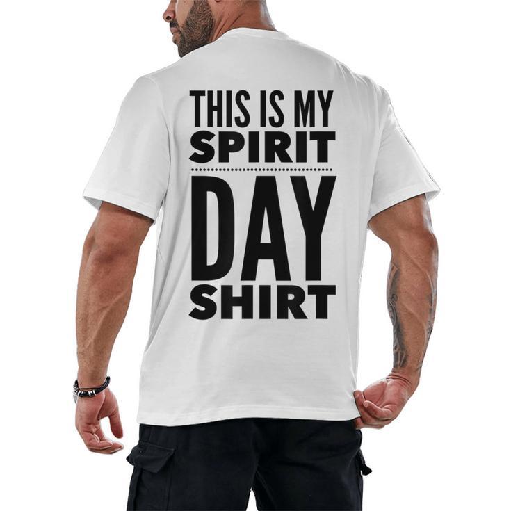 School Teacher Spirit Day Costume For Men Women Men's Back Print T-Shirt