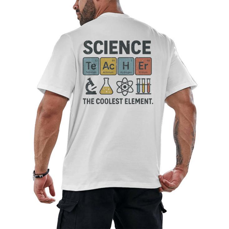 Science Teacher Periodic Table Jokes Chemistry Pun Men's Back Print T-Shirt