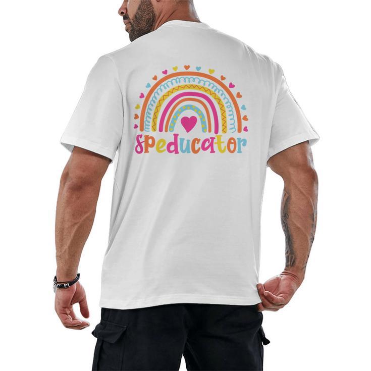 Speducator Special Education Teacher Sped Ed Men's Back Print T-Shirt
