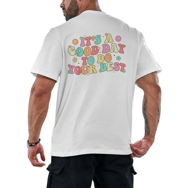 Teacher Testing Shirt It's A Good Day To Do Best Groovy Men's Back Print T-Shirt