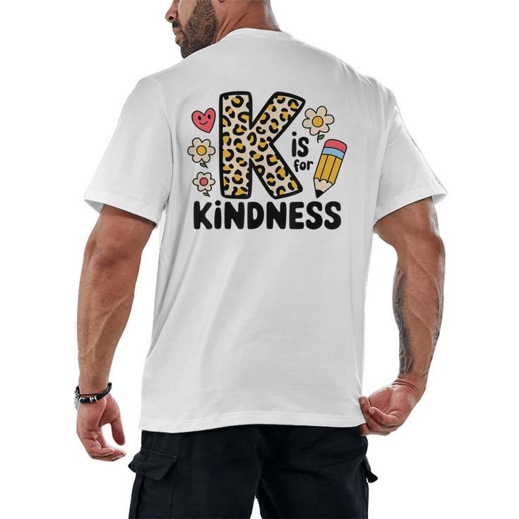 Unity Day Design Kindness Orange Teacher Kids Be Kind Men's Back Print T-Shirt