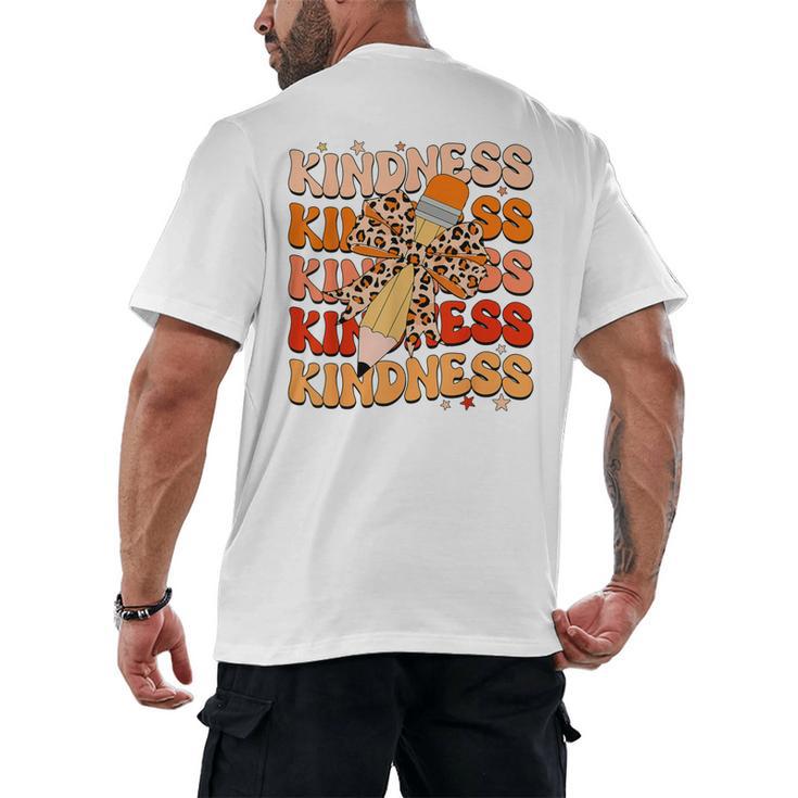 Unity Day Orange Kindness Teacher Bow Anti Bullying Be Kind Men's Back Print T-Shirt