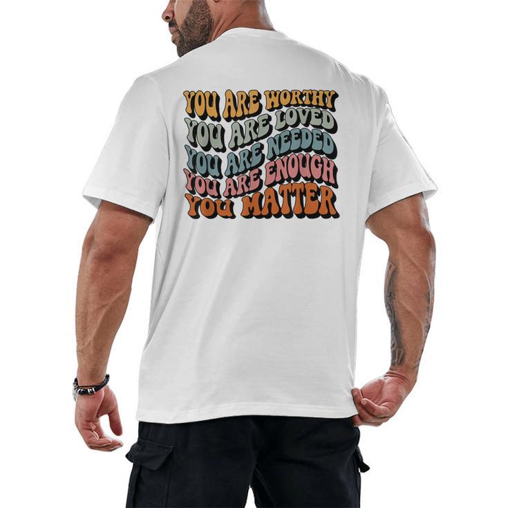 Unity Day Tee Orange Women Teacher You Matter Orange Be Kind Men's Back Print T-Shirt