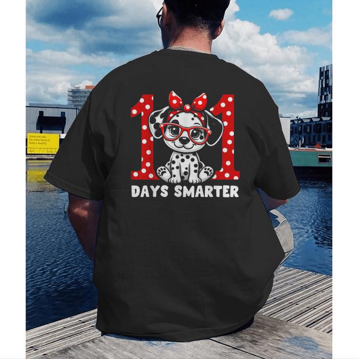 100 Days Smarter 101st Day School Dalmatian Dog Teacher Kids Men's Back Print T-Shirt, funny gift