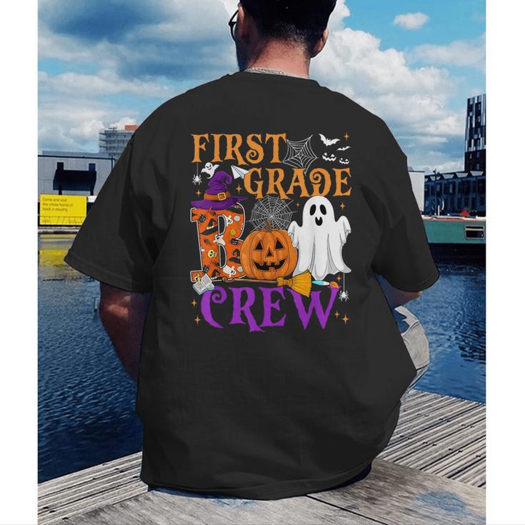 1st Grade Boo Crew Teacher Student Halloween Costume Men's Back Print T-Shirt, funny gift 1st Grade Boo Crew Teacher Student Halloween Costume Men's Back Print T-Shirt, funny gift