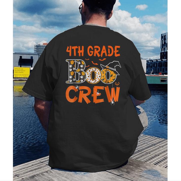 4th Grade Boo Crew Teacher Student Halloween Men's Back Print T-Shirt, funny gift 4th Grade Boo Crew Teacher Student Halloween Men's Back Print T-Shirt, funny gift