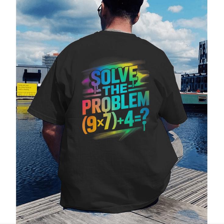 67 Meme PEMDAS Elementary Math Teacher Six Seven Men's Back Print T-Shirt, funny gift 67 Meme PEMDAS Elementary Math Teacher Six Seven Men's Back Print T-Shirt, funny gift