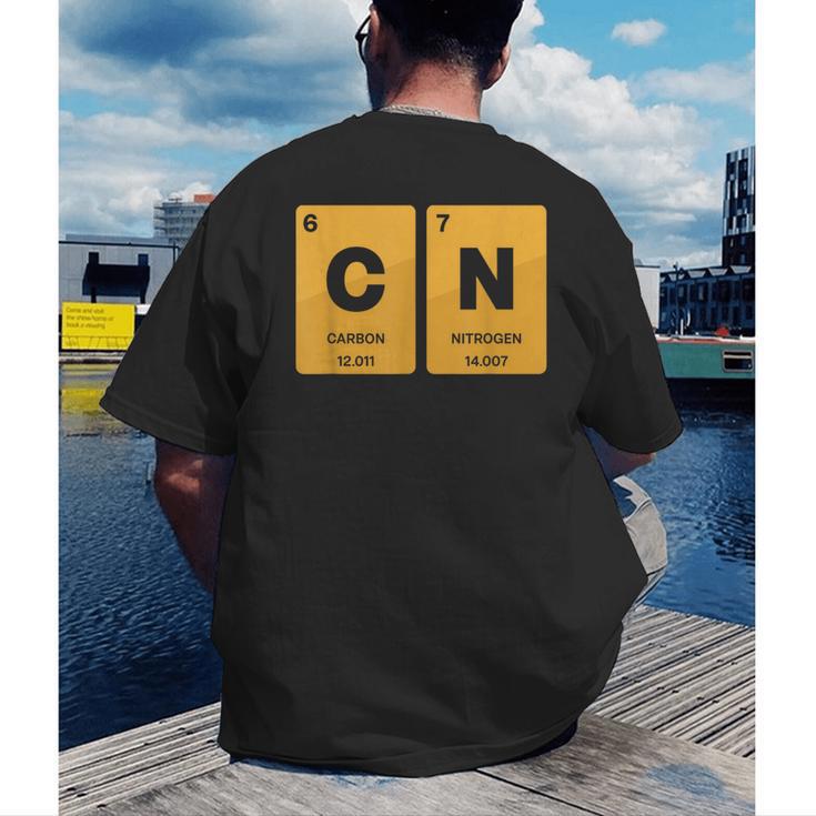 67 Meme Teacher Science Periodic Table Retro Vintage Men's Back Print T-Shirt, funny gift